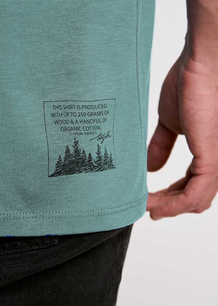 HERREN WOODSHIRT OVERCUT SILVER PINE