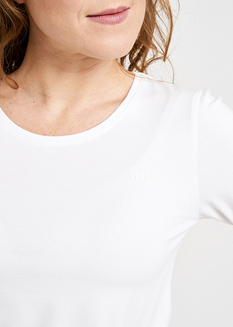 DAMEN LANGARMSHIRT MAYA BRIGHT WHITE