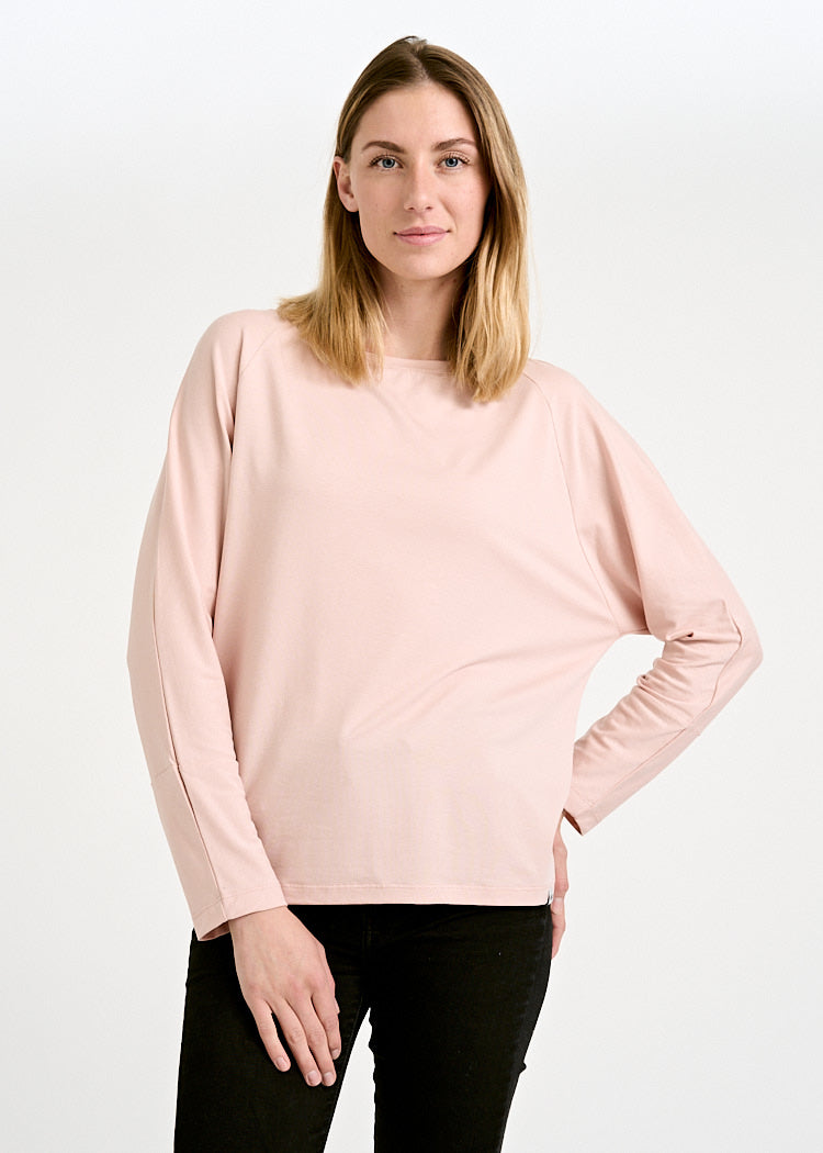 DAMEN LANGARMSHIRT BATWING ALICE SMOKED ROSE