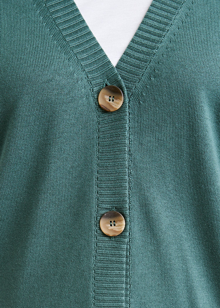 WOMEN'S KNIT CARDIGAN SILVER PINE