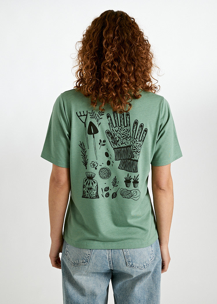 WOMEN'S WOODSHIRT LOOSE LONGER PLANT MORE TREES