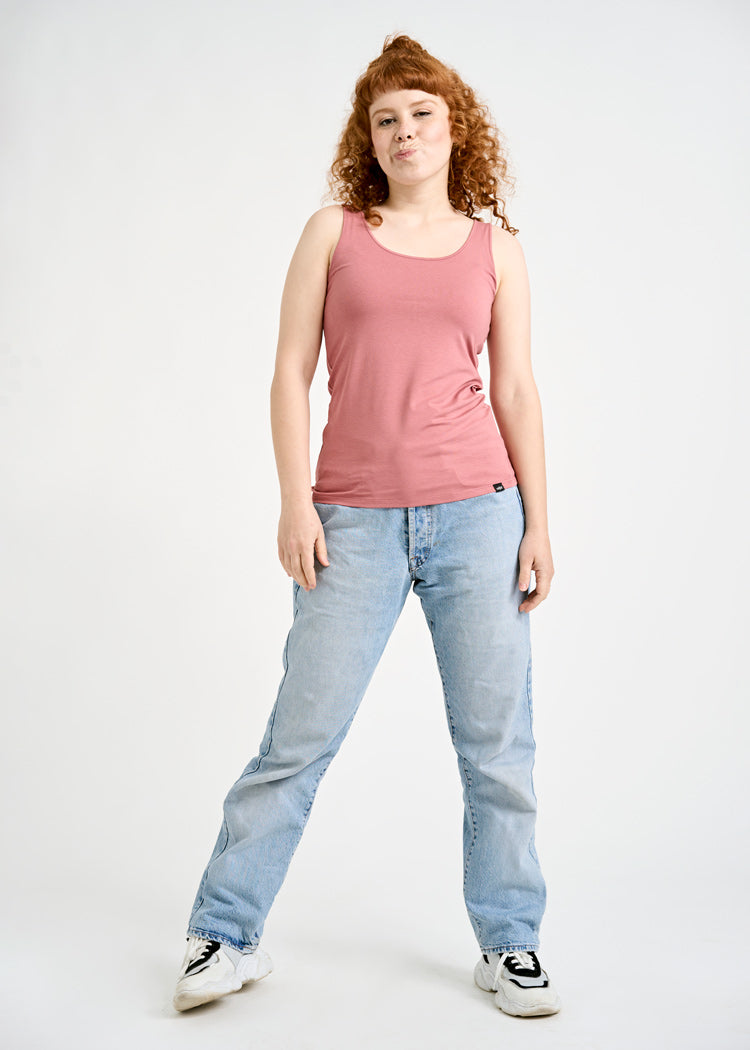 DAMEN TANK TOP MELANIE ROSEWOOD