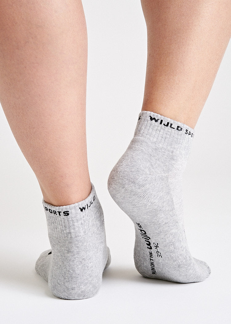 WOODSOCKS® HALBHOHE SPORTSOCKEN GRAY MELANGE