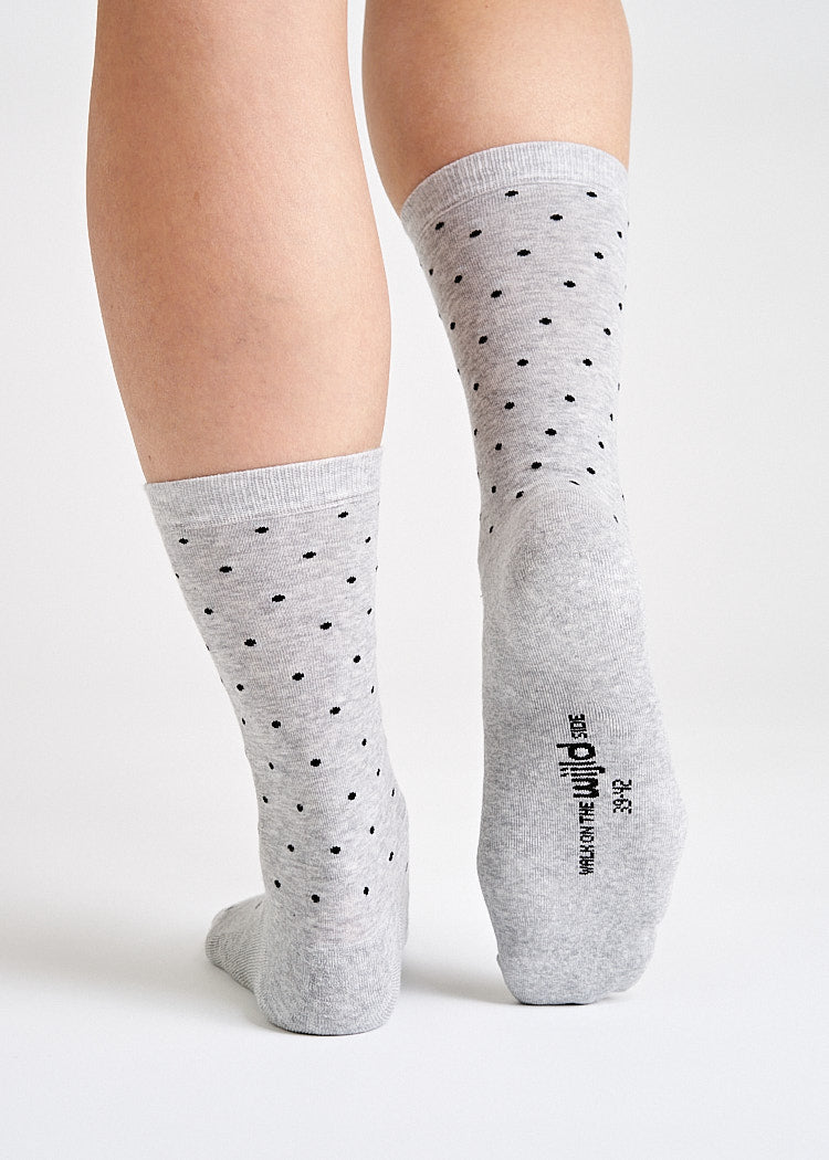 WOODSOCKS® MIT PUNKTEN LIGHT GRAY