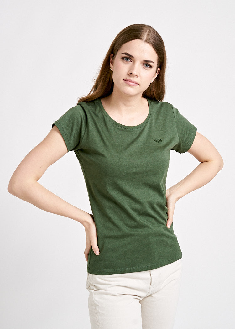 DAMEN WOODSHIRT SLIM BLACK FOREST