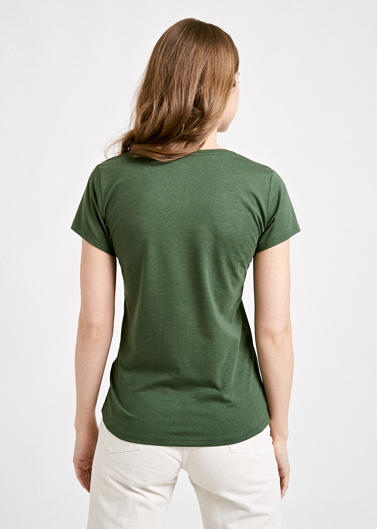 DAMEN WOODSHIRT SLIM BLACK FOREST