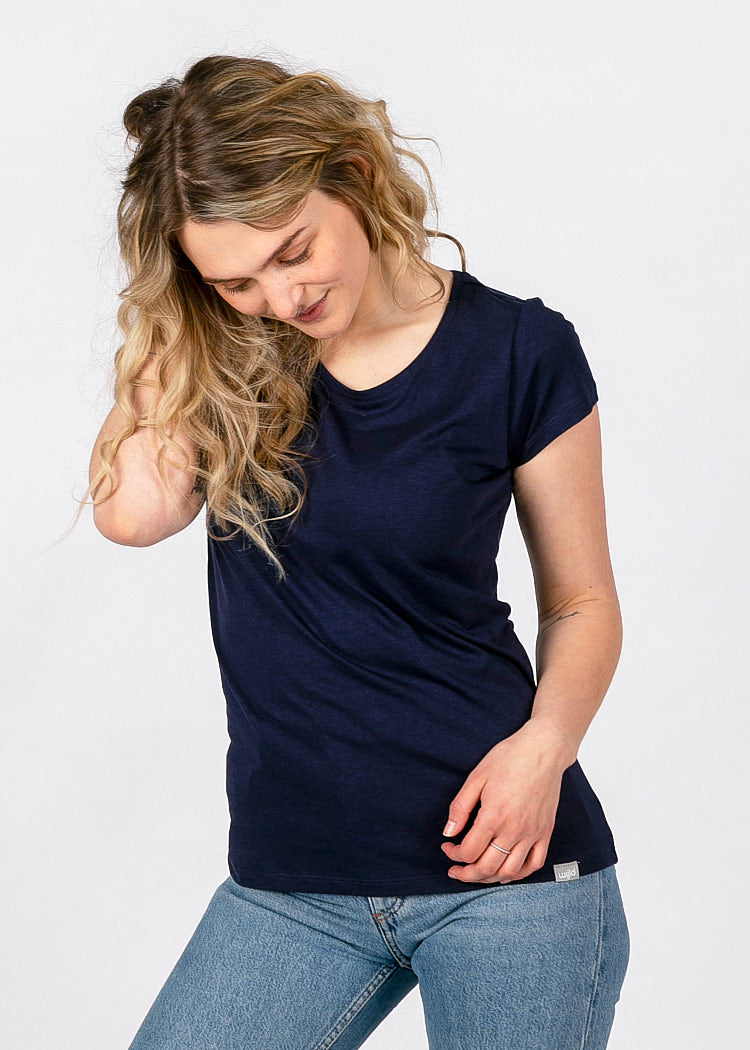 DAMEN WOODSHIRT SLIM SARAH MARITIM BLUE