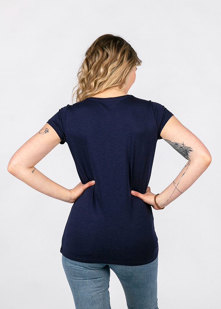 DAMEN WOODSHIRT SLIM SARAH MARITIM BLUE