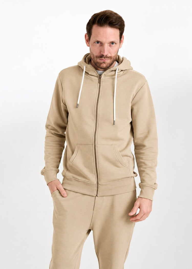 HERREN SWEATJACKE LEON PEBBLE
