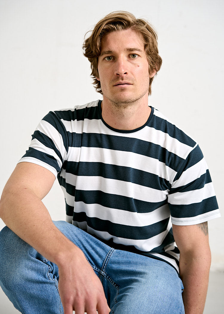 MEN'S WOODSHIRT LOOSE TIMO STRIPES