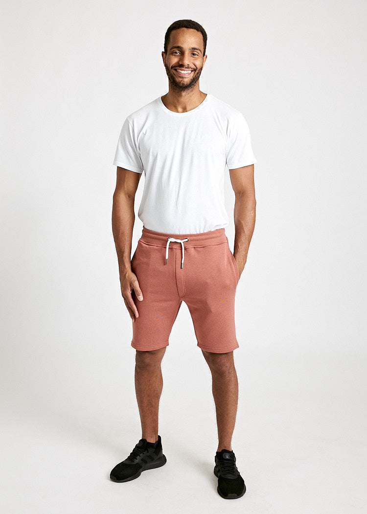 MEN'S SWEAT SHORTS COPPER RED