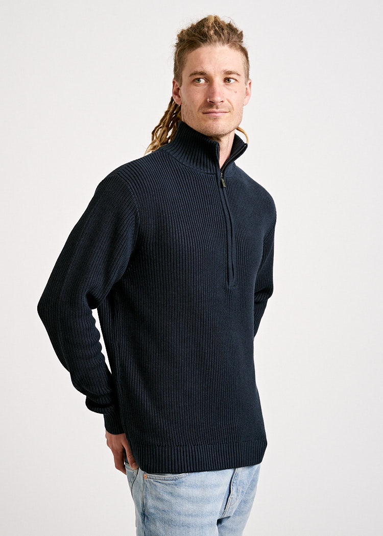 HERREN STRICKPULLOVER TROYER CARBON