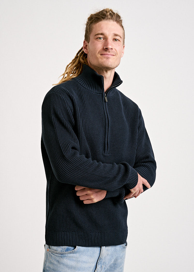 HERREN STRICKPULLOVER TROYER CARBON
