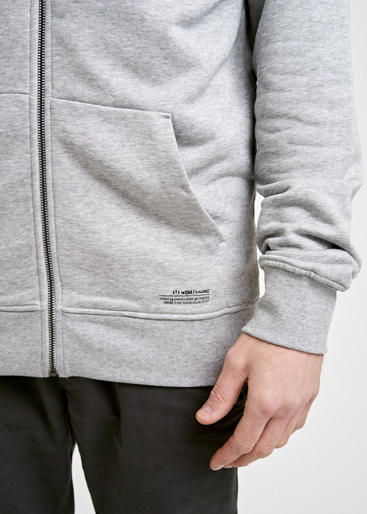 Felpa uomo grigio mélange