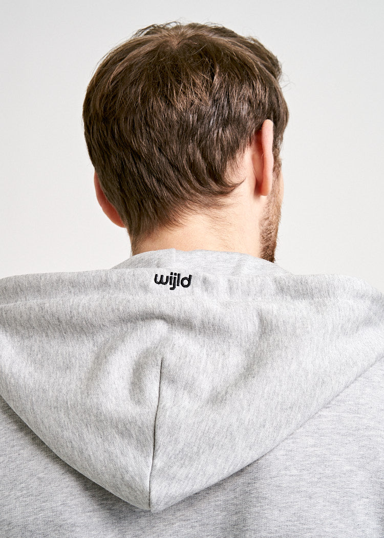 Felpa uomo grigio mélange
