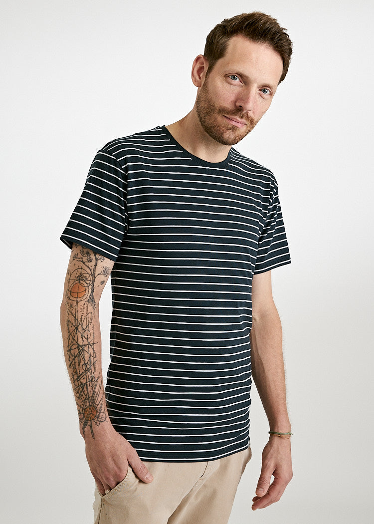 MEN'S WOODSHIRT LOOSE TIMO THIN STRIPES
