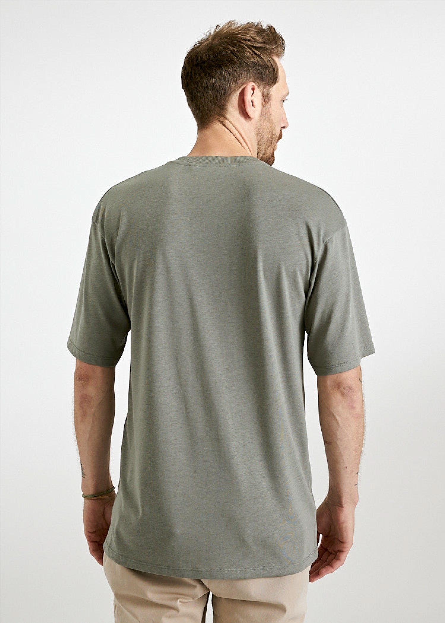 Herren Printshirt "Wijld Waves" Agave