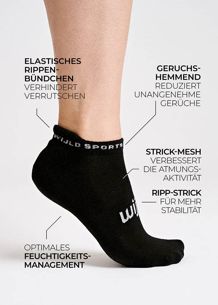 WOODSOCKS® DE SPORT SNEAKER BLACK