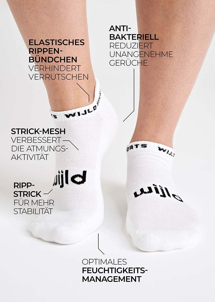 WOODSOCKS® SPORTSOCKEN SNEAKER BRIGHT WHITE
