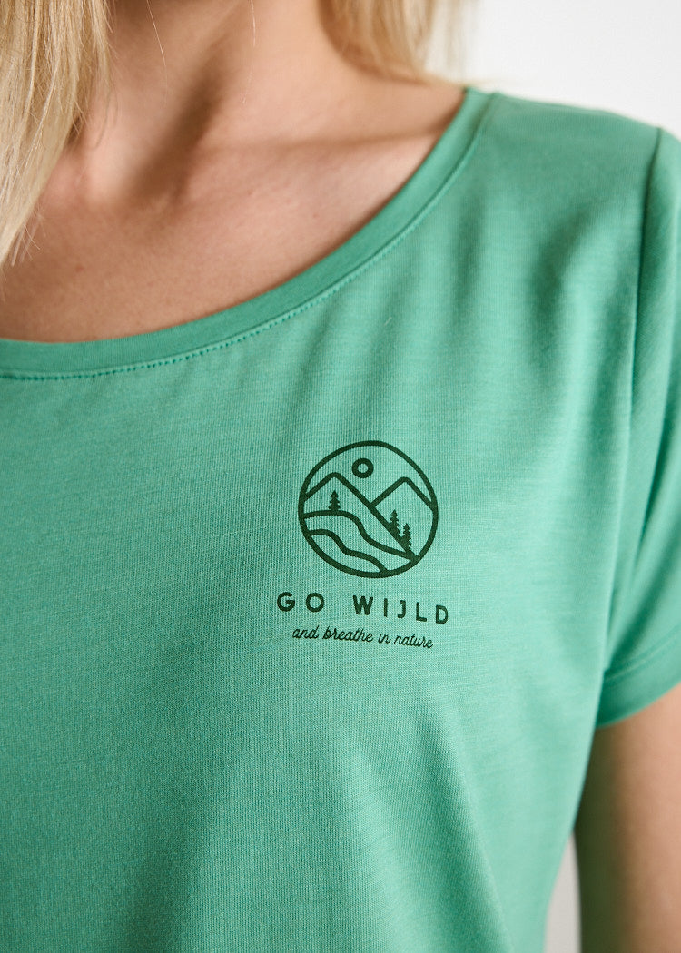 CAMISA DE MADERA WOODSHIRT LENA VE WIJLD CÍRCULO PARA MUJER