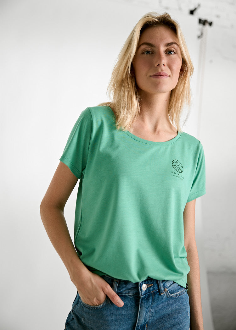 CAMISA DE MADERA WOODSHIRT LENA VE WIJLD CÍRCULO PARA MUJER