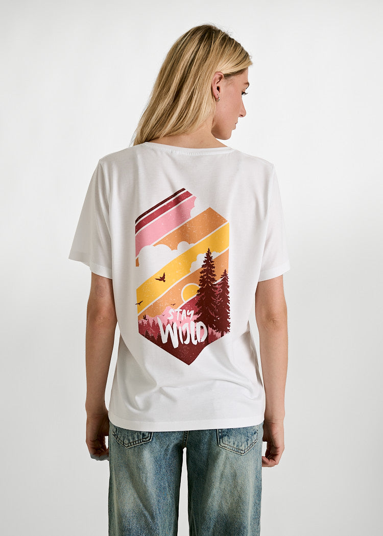 CAMISA DE MADERA WOODSHIRT TILDA MANTENTE WIJLD RAYAS PARA MUJER