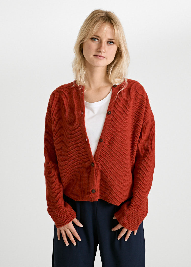 DAMEN STRICK CARDIGAN ALVA TABASCO