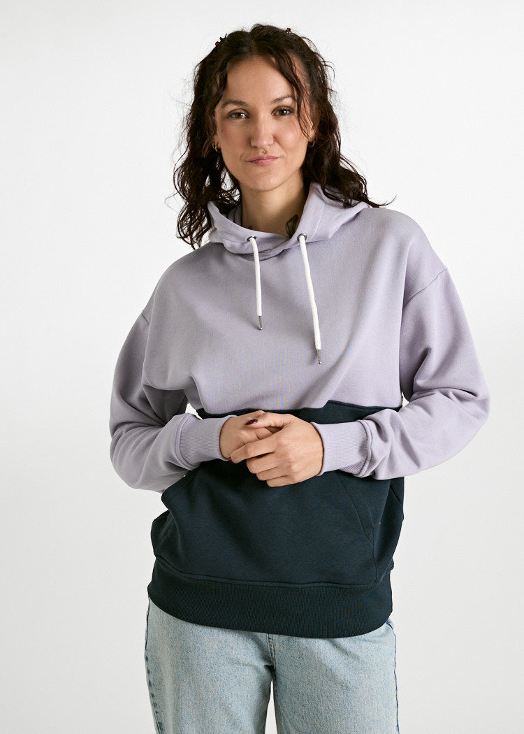 DAMEN HOODIE ILSA LAVENDA CARBON