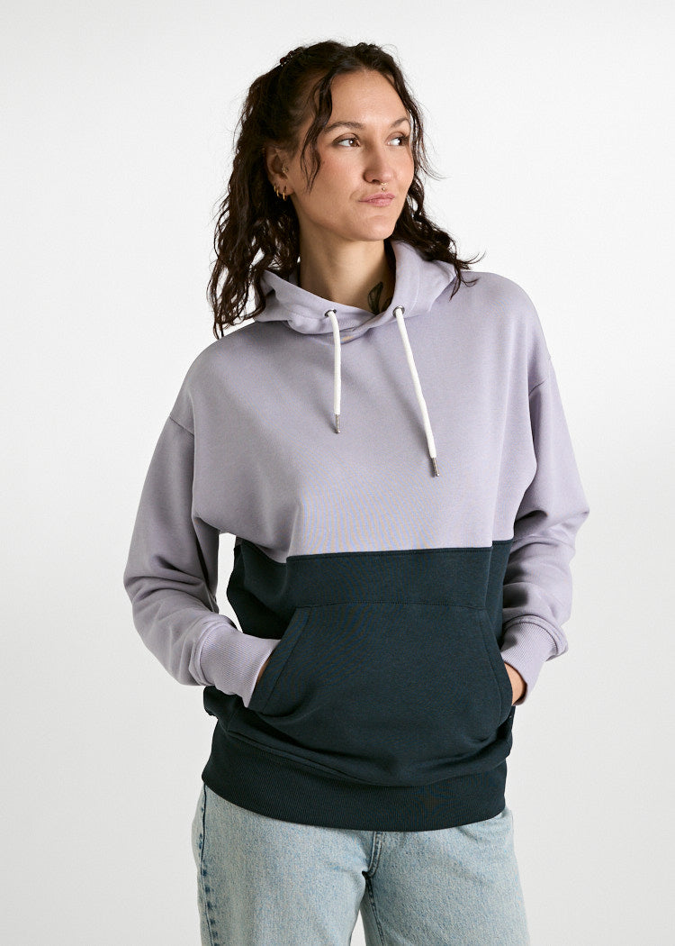 DAMEN HOODIE ILSA LAVENDA CARBON