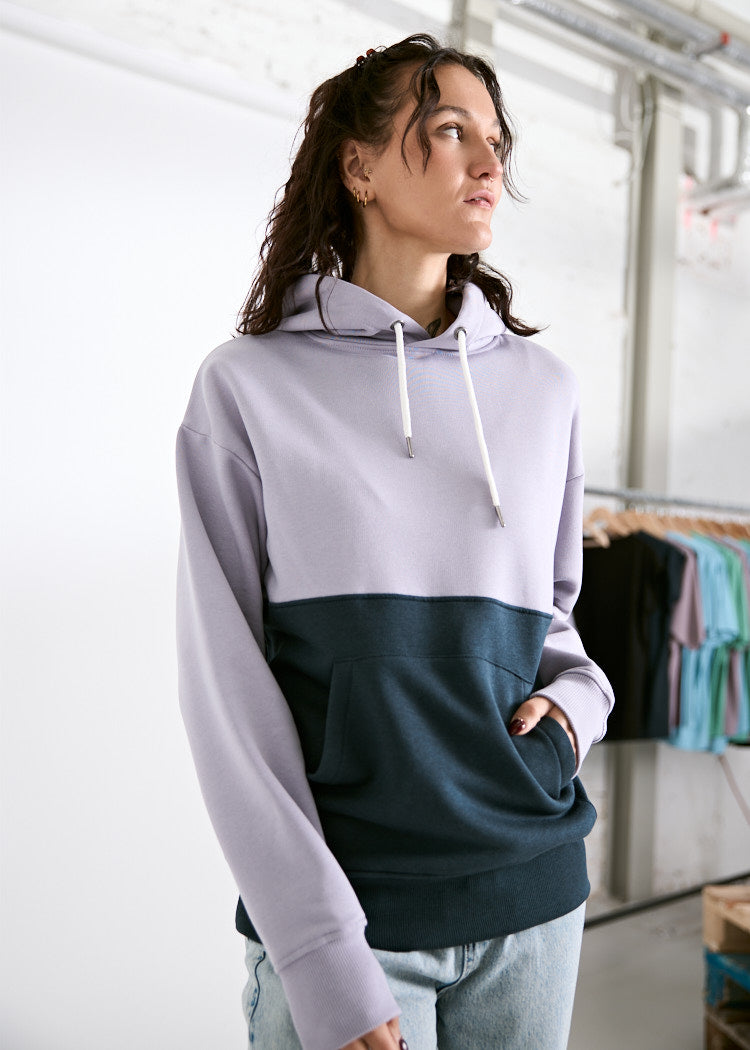 DAMEN HOODIE ILSA LAVENDA CARBON