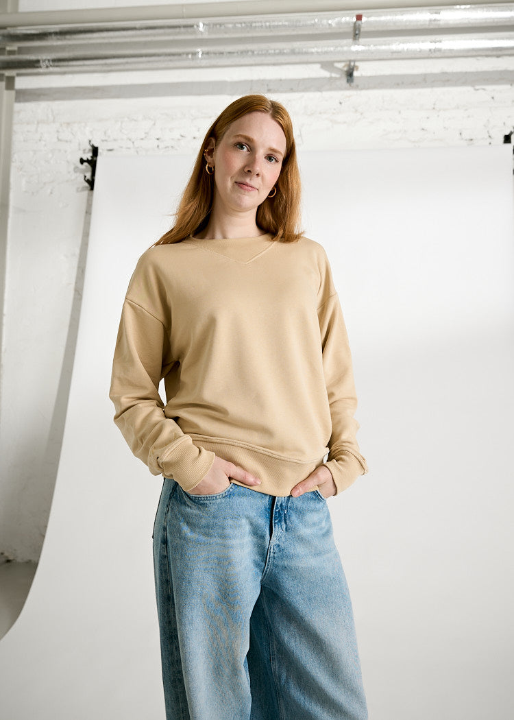 DAMEN SWEATER LAURA PEBBLE