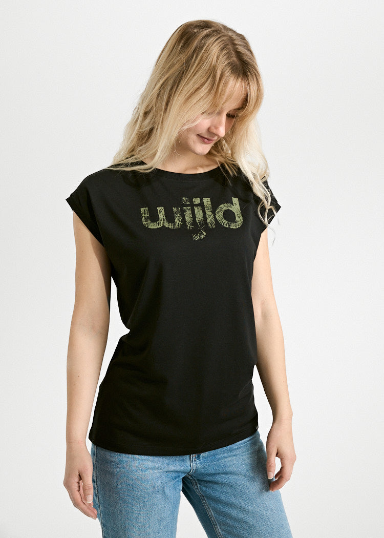 DAMEN WOODSHIRT ELENA WIJLD FONT