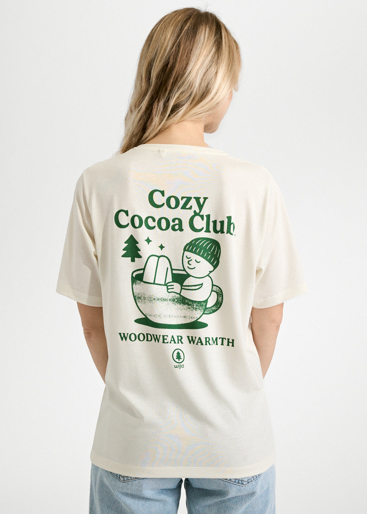 WOMEN'S WOODSHIRT LOOSE LONGER COZY COCOA CLUB