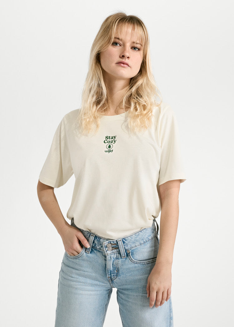 WOMEN'S WOODSHIRT LOOSE LONGER COZY COCOA CLUB