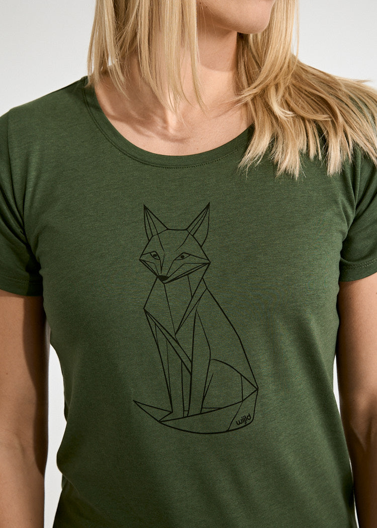 WOMEN'S WOODSHIRT SARAH ORIGAMI FOX