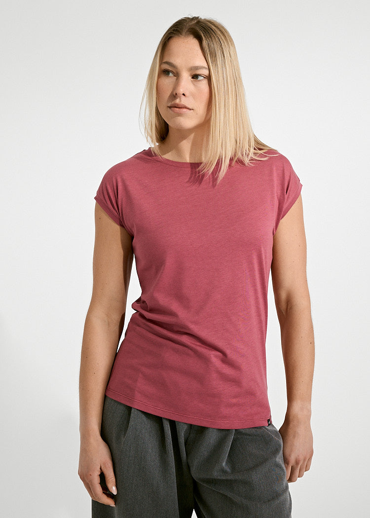 WOODSHIRT DONNA ELENA EARTH RED