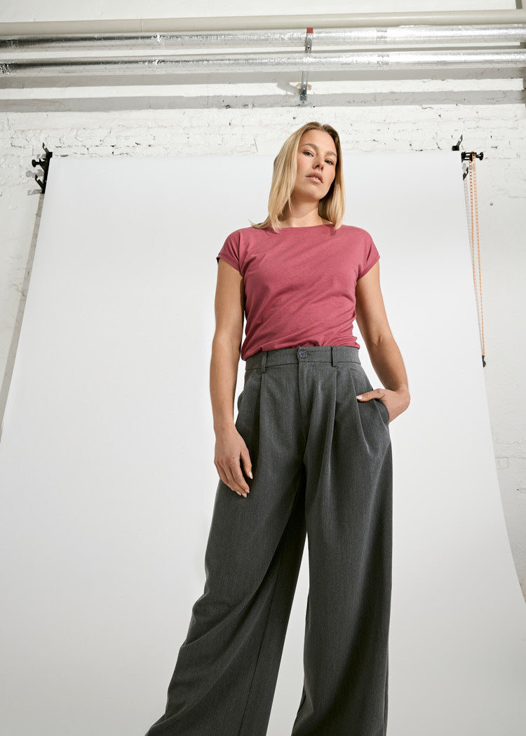 WOODSHIRT DONNA ELENA EARTH RED