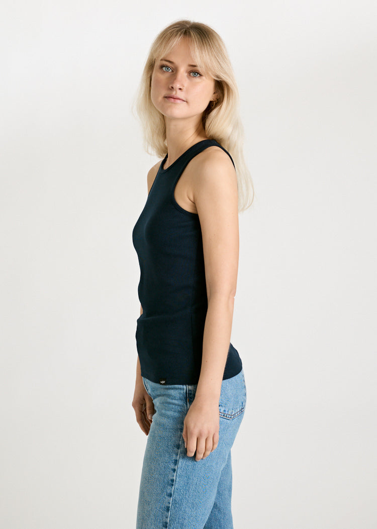 DAMEN RIPP TANK TOP IRENE NAVY BLUE
