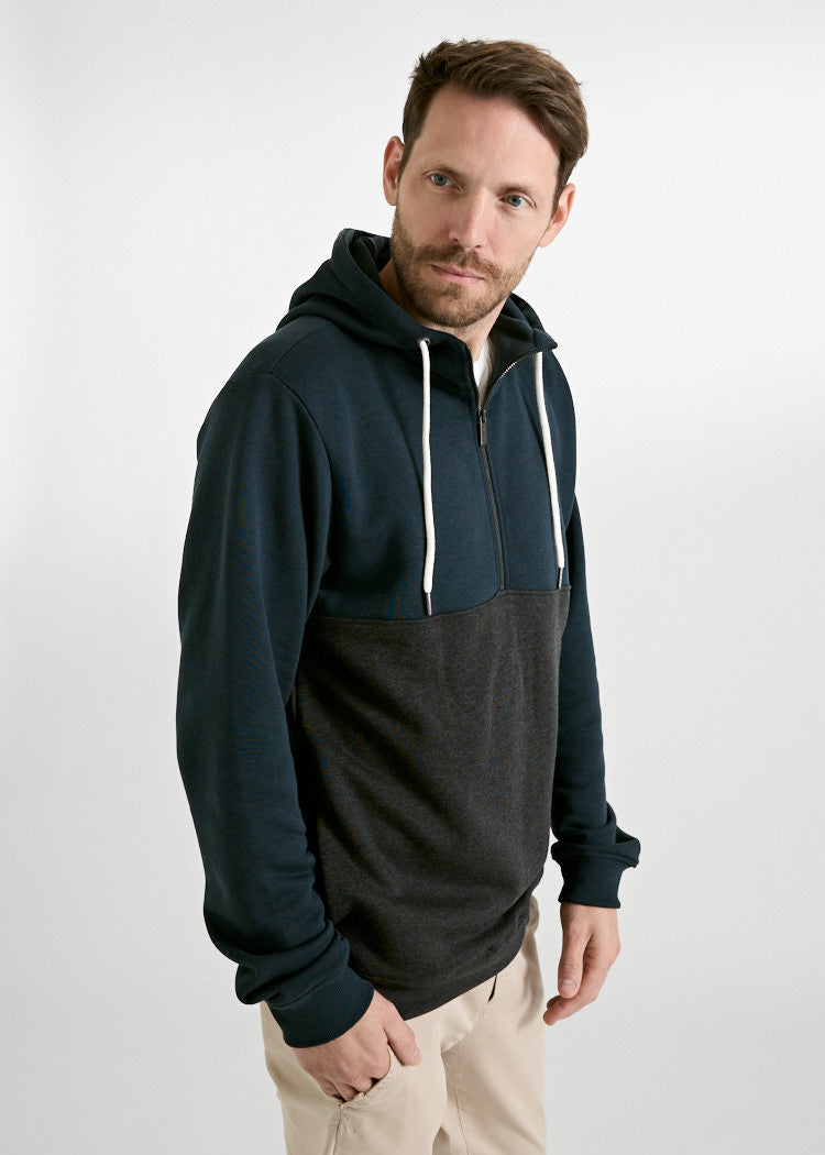 HERREN ZIP HOODIE ALBERT CARBON ANTHRA