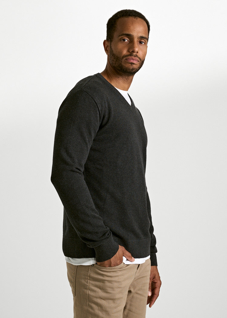 HERREN STRICKPULLOVER FELIX ANTHRAZIT