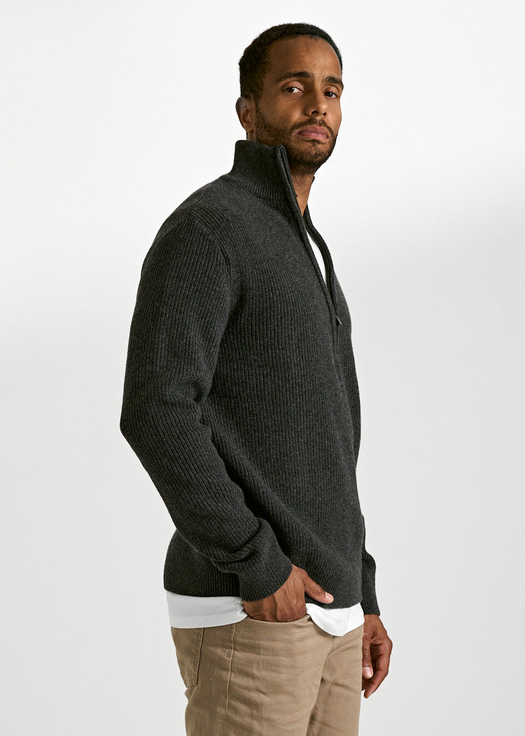 HERREN STRICKPULLOVER TIM ANTRACITE