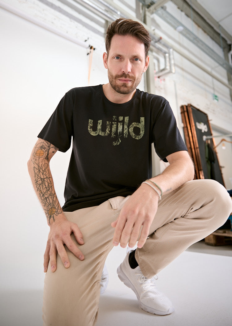 HERREN WOODSHIRT TIMO  WIJLD FONT