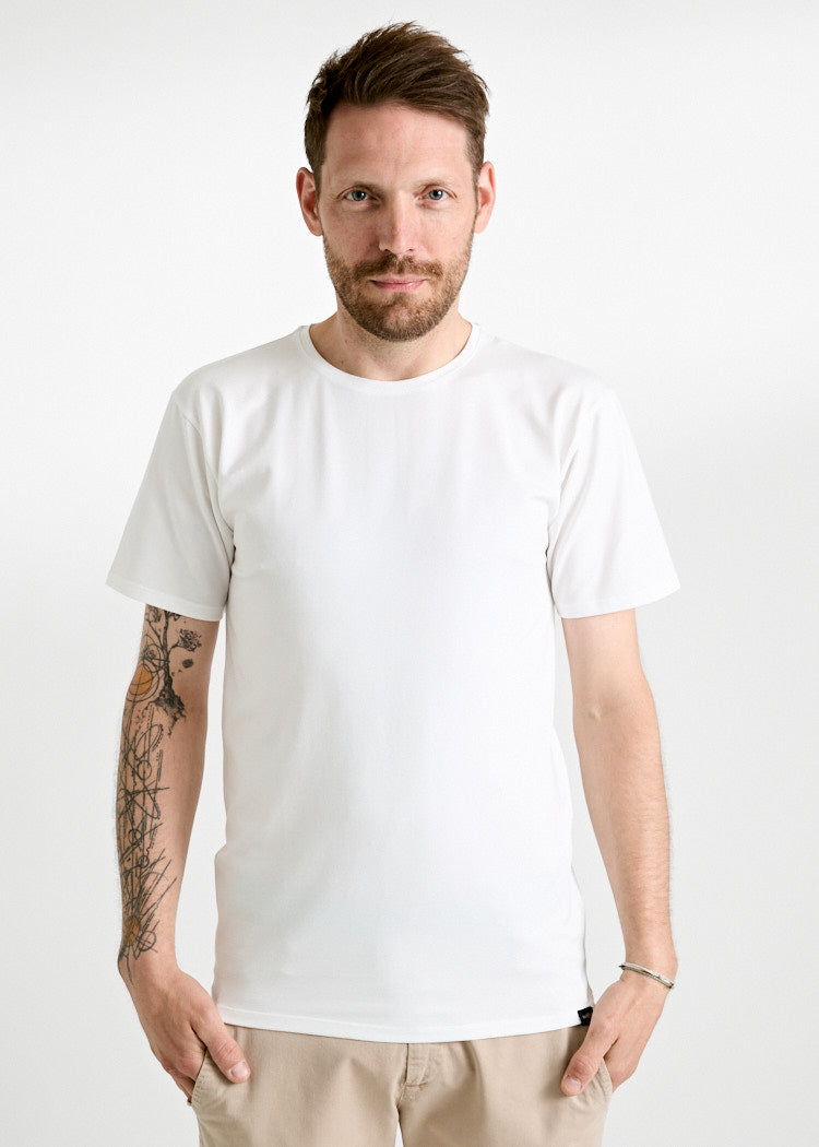 HERREN WOODSHIRT LOOSE TIMO BRIGHT WHITE
