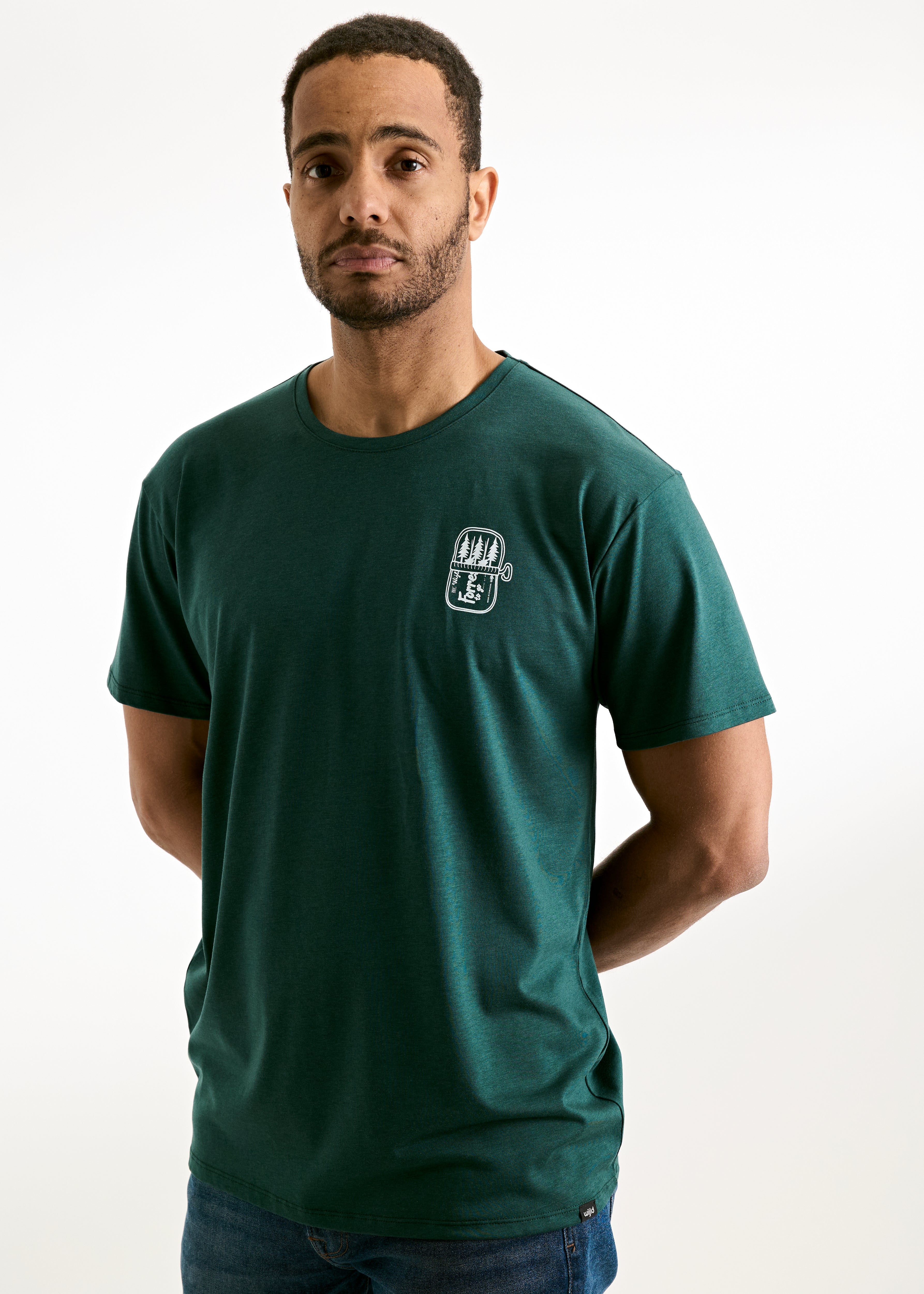 HERREN WOODSHIRT LOOSE TIMO TIN FULL OF TREES