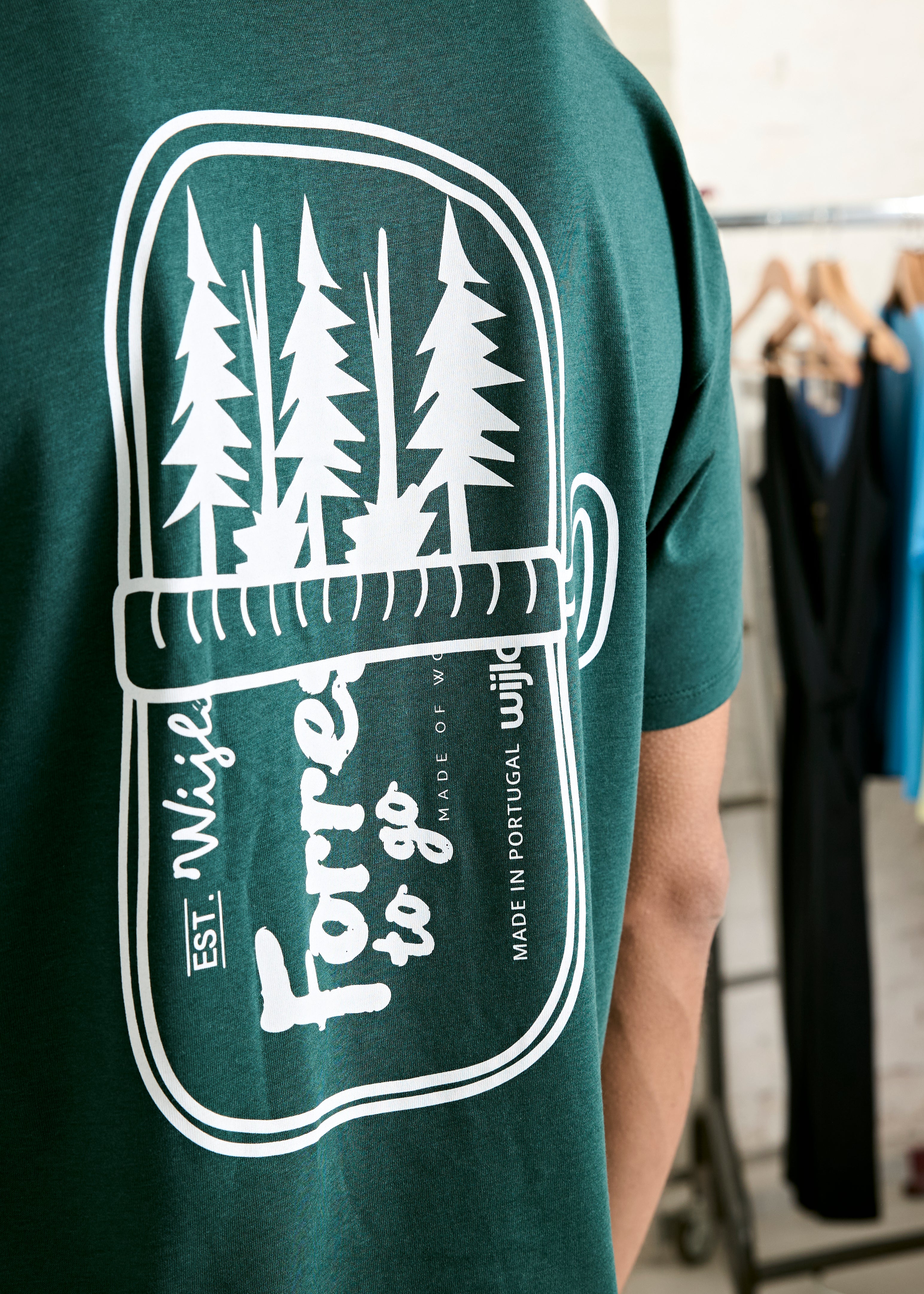 HERREN WOODSHIRT LOOSE TIMO TIN FULL OF TREES