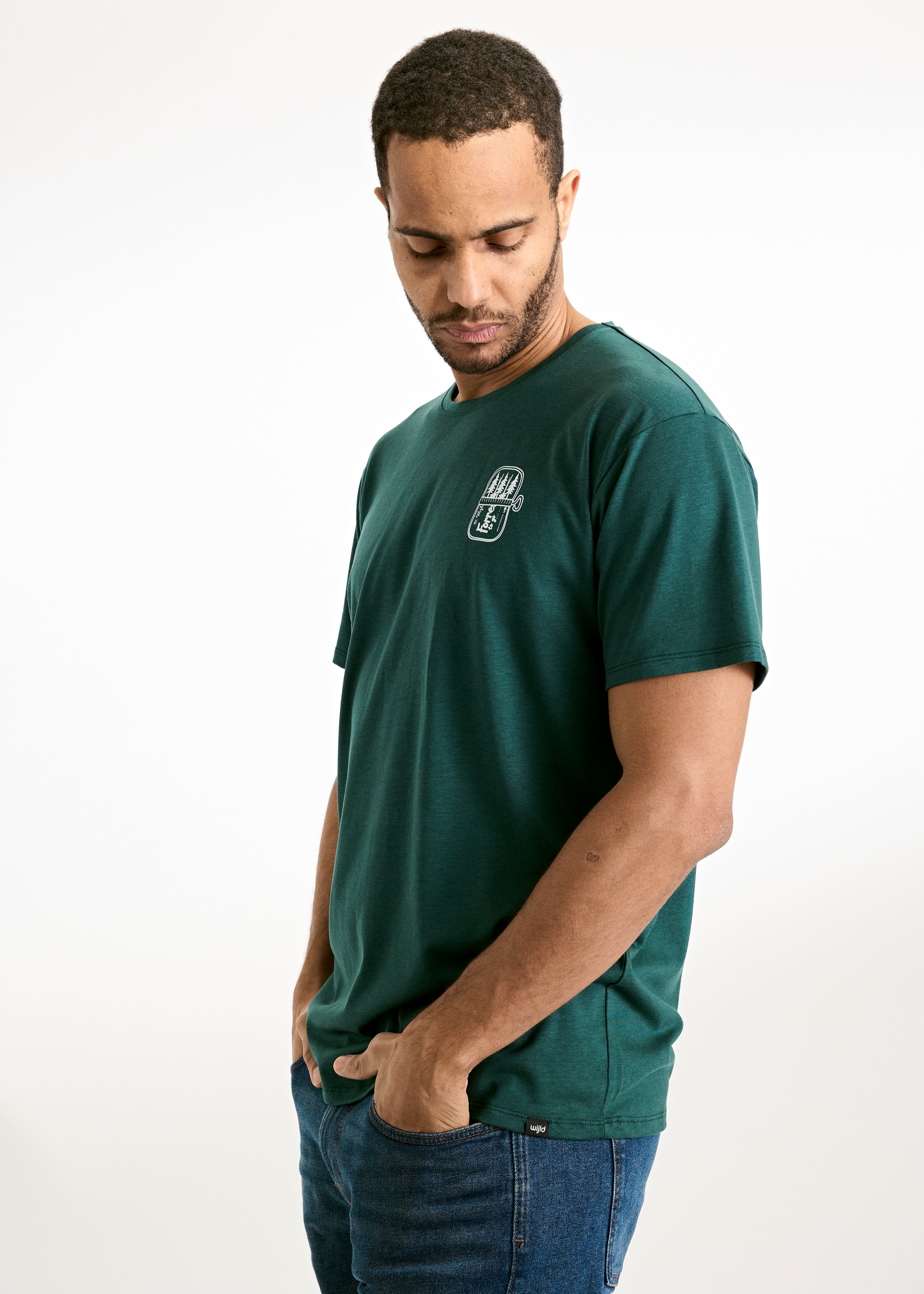 HERREN WOODSHIRT LOOSE TIMO TIN FULL OF TREES