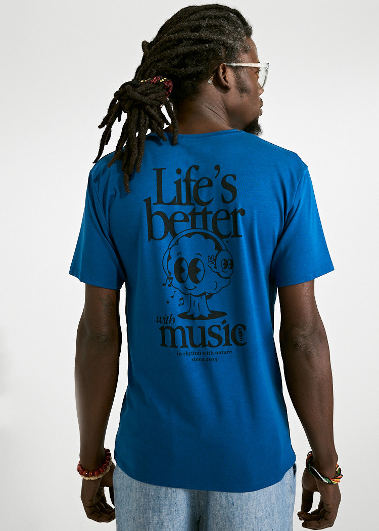 HERREN WOODSHIRT TIMO LEVEN MET MUZIEK
