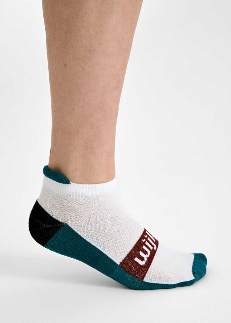 SPORTSOCKEN SNEAKER MIKA FIRED BRICK/BLUE CORAL