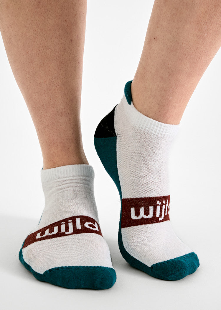 SPORTSOCKEN SNEAKER MIKA FIRED BRICK/BLUE CORAL