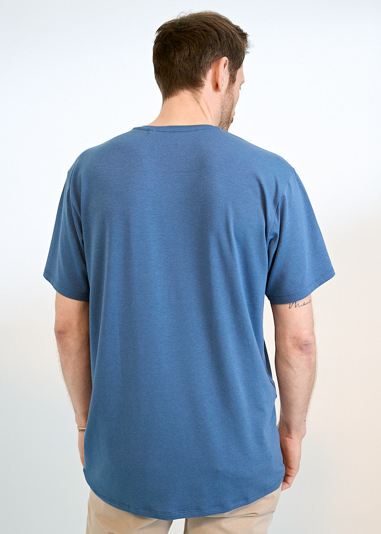 HERREN WOODSHIRT TIMO BIJOUT BLUE